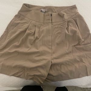 H&M Tan Highwaisted Shorts